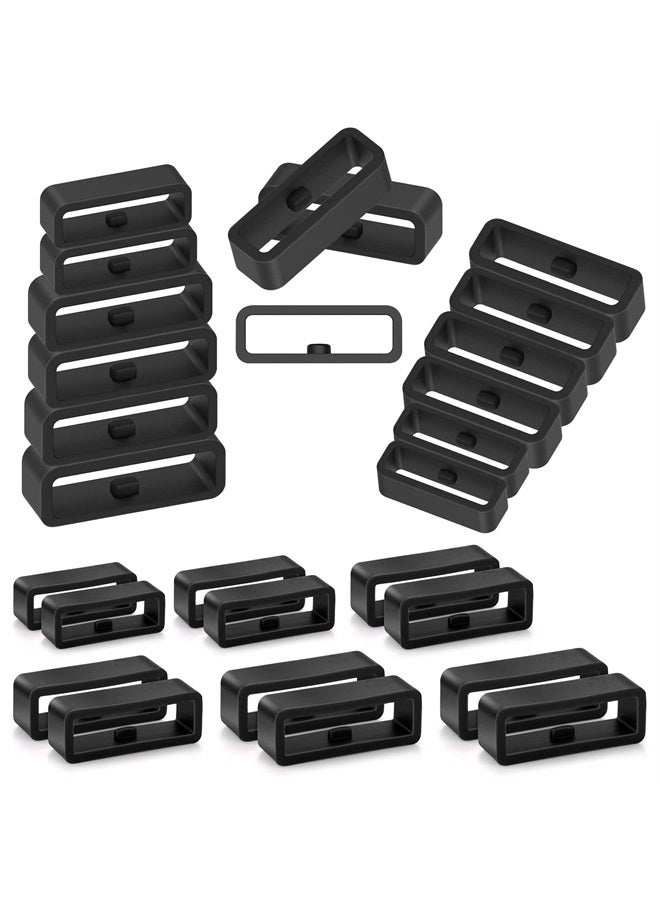 Compare 24 Pcs Silicone Watch Band Loops Watch Strap Keeper Rubber Replacement Watchband Holder Loop Fastener Rings Compatible with Universal Watch16mm18mm20mm22mm24mm26mm, StyleB at KSA Price