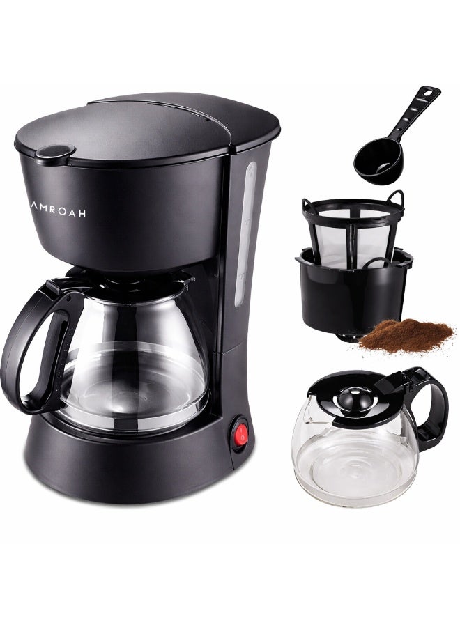 Drip Coffee Maker 650ml, 6 Cup Coffee Maker…