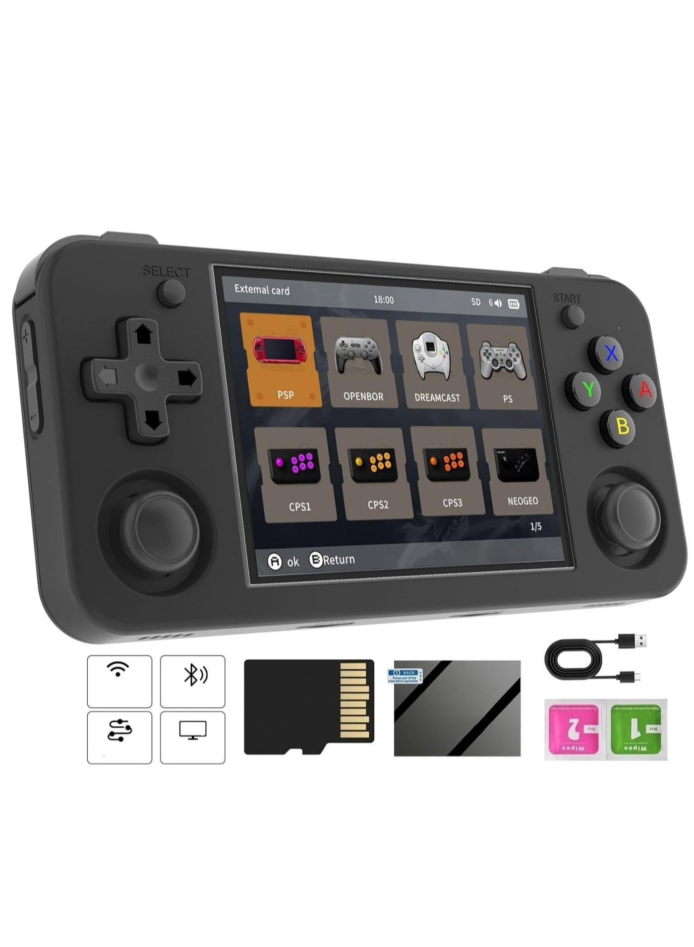RG35XX H Retro Handheld Game Console, 3.5 Inch…