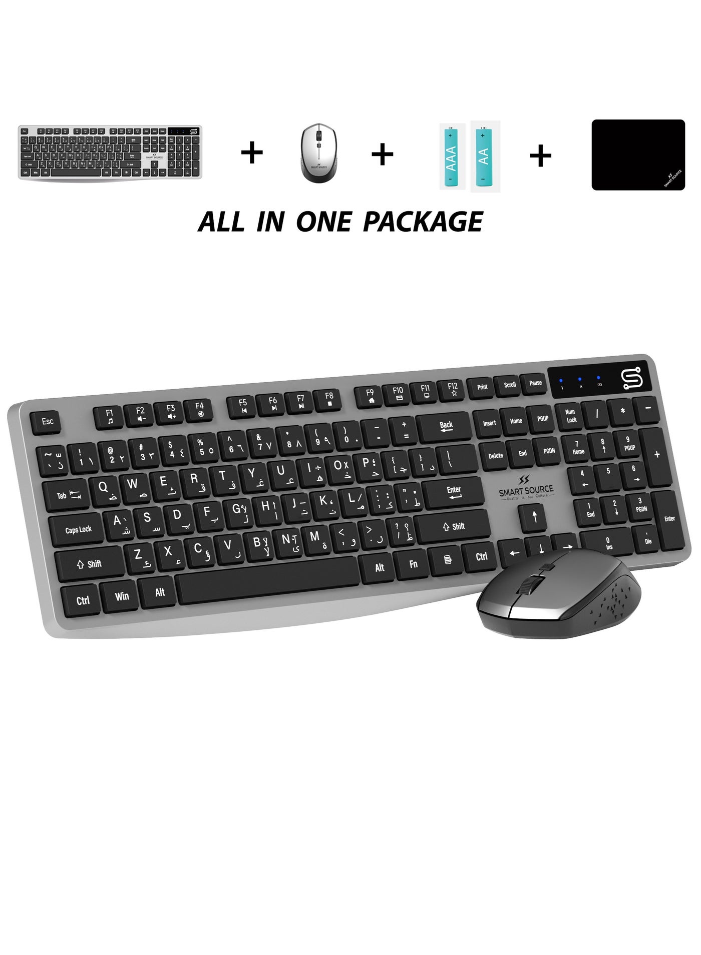 SMART SOURCE Wireless Keyboard and Mouse Combo…