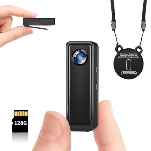 Compare HJBDGS Body Camera 128GB, 4K 30FPS Action Camcorder, Hands Free Sports Camera with Magnetic Back Clip, Mini Body Cam POV Records with Audio and Video Recording for Traveling Cycling Vlogging at KSA Price