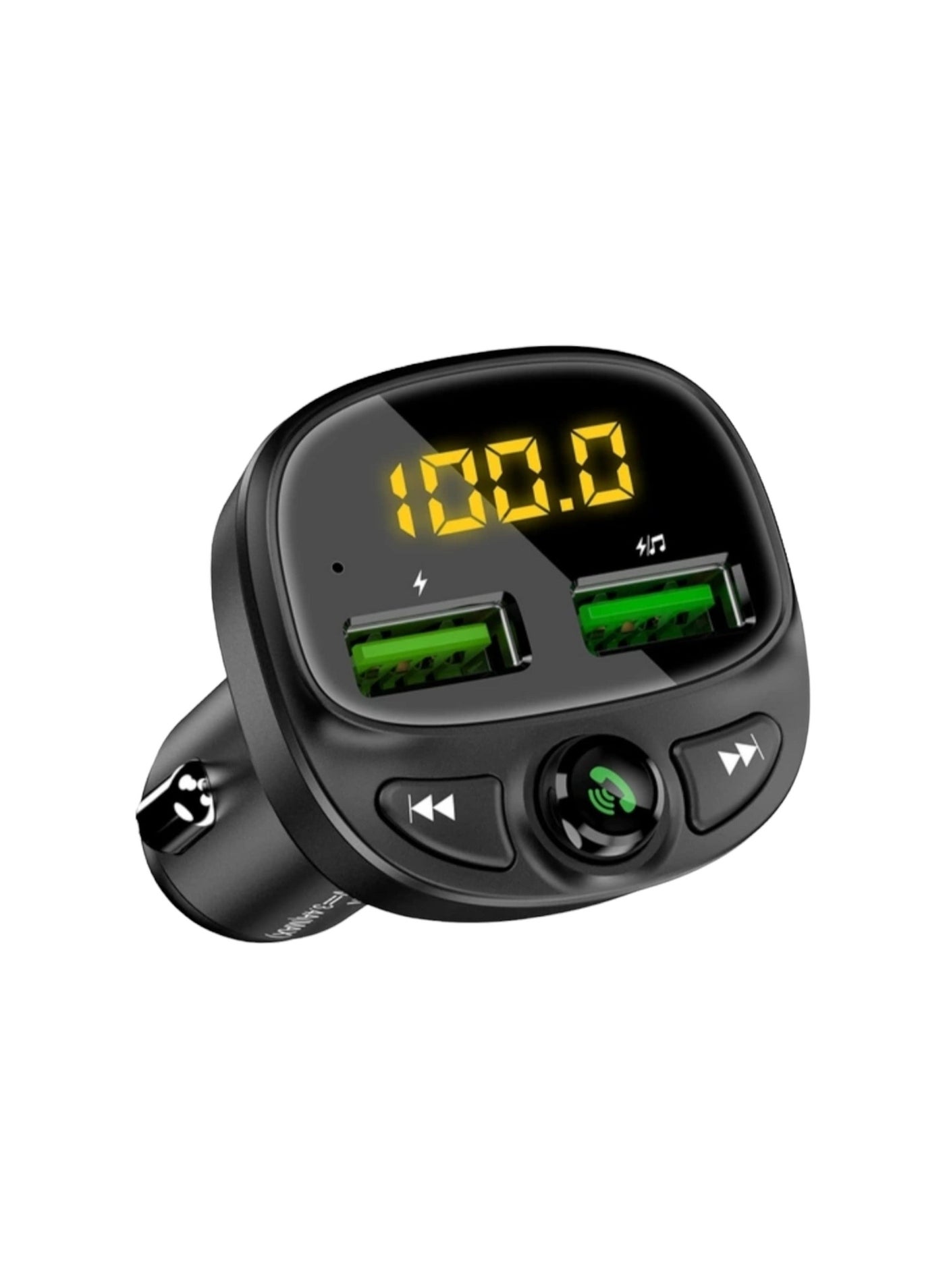 Compare Dual USB Bluetooth FM Car Transmitter, Transmitter with LED Voltage Display Handsfree Radio Adapter MP3 Player Kit Audio for TF CardUSB Flash Drive at KSA Price