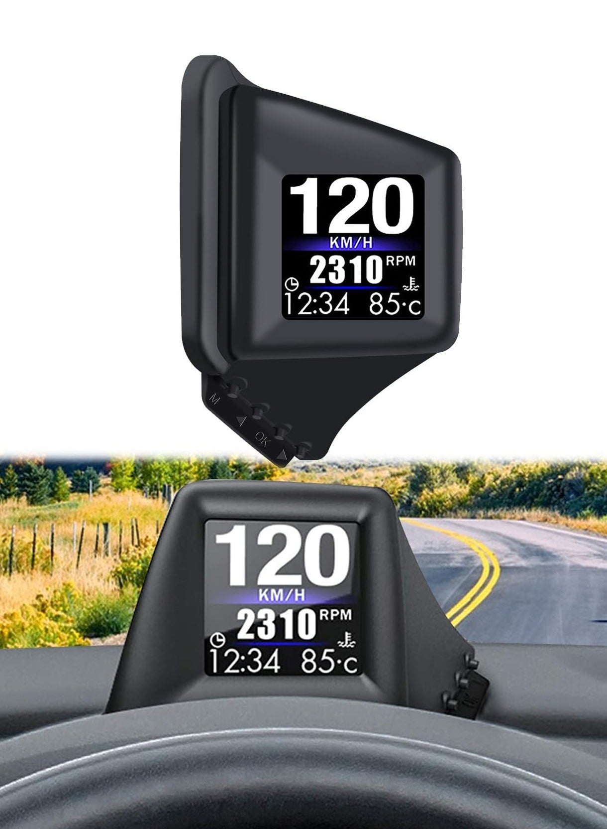 Car HUD Head Up Display, with OBDII GPS…