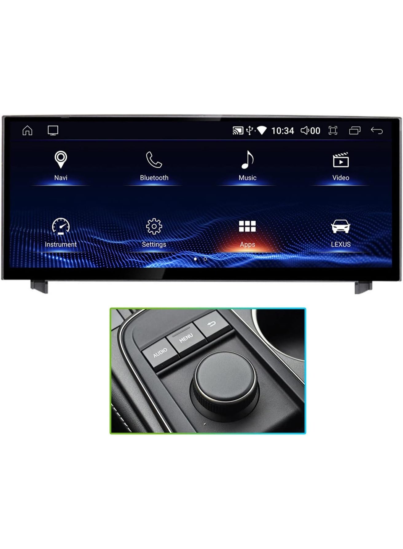 Compare Car Stereo for Lexus IS & RC 2013–2018 10.25 Screen Android 8GB RAM + 64GB ROM, Navigation, Touchscreen Display, AHD Camera Included, CarPlay & Android Auto Compatible Option A at KSA Price