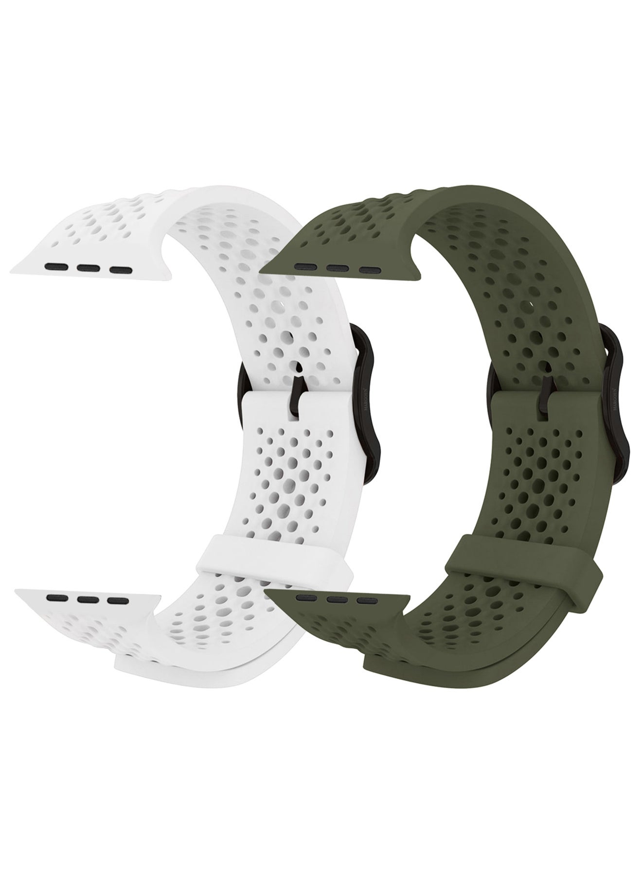 2Packs 49mm/45mm/44mm/42mm(Series10) Sport Silicone…