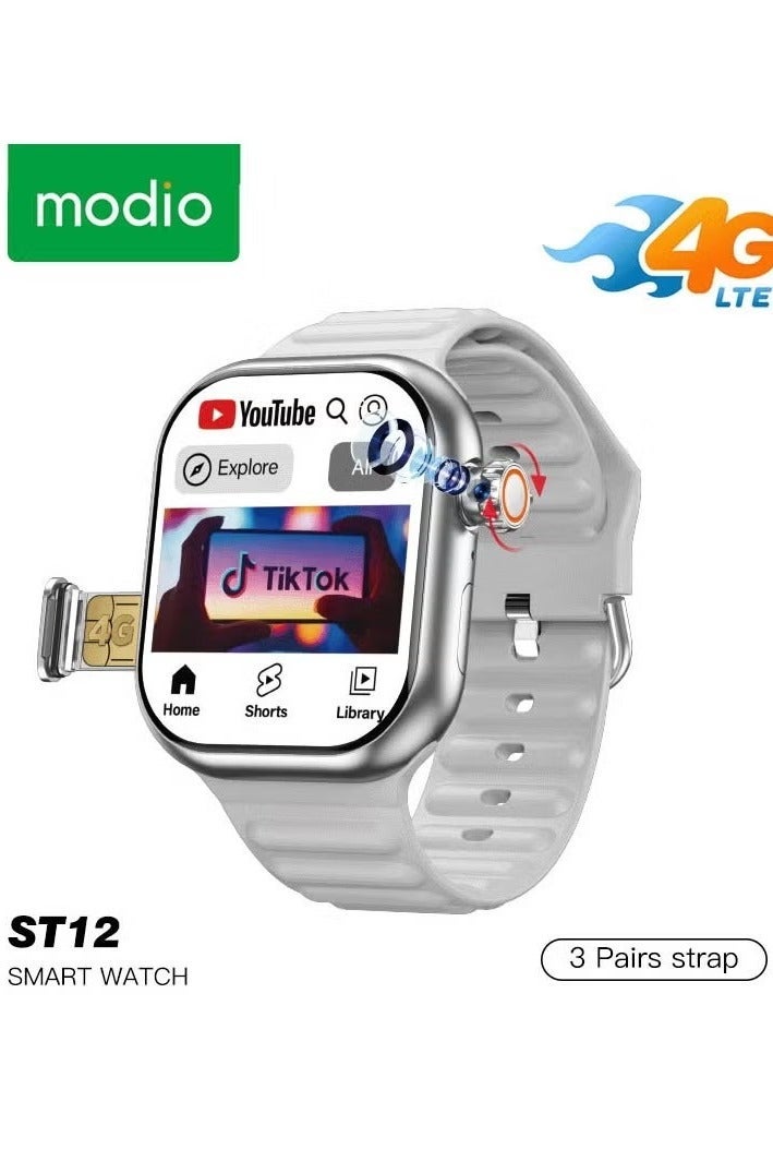 ST12 Smart Watch – 2.2-Inch Full Screen Display, 4G…