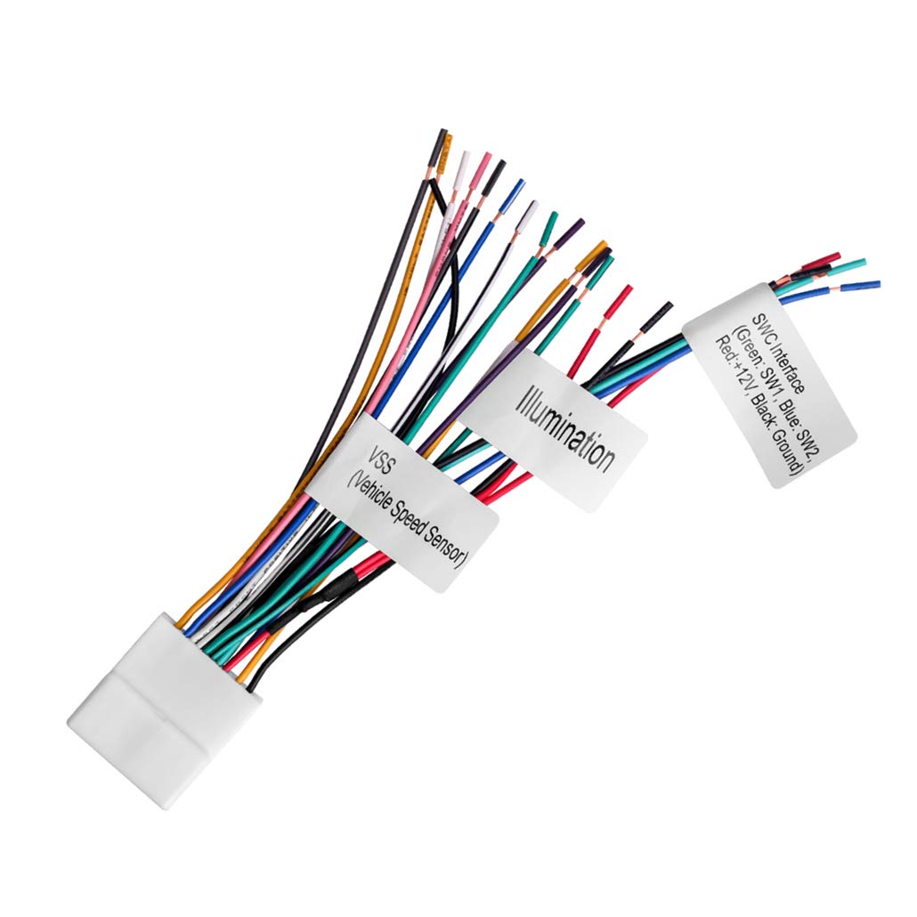 Compare 20pin HeadunitRadio Wiring Harness with Steering Wheel Switch Wires Compatible with Subaru20072019 Nissan | Upgraded Version of The 707552 | Harness Includes VSS and SWC pins at KSA Price