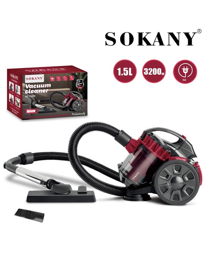 Canister Vacuum Cleaner,Drum Vacuum 1.5 L 3200…