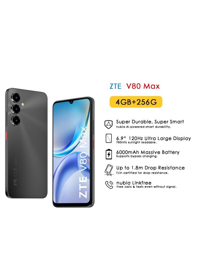 Compare V80 Max Dual SIM Space Black 4+10GB RAM 256GB 4G  International Version at KSA Price