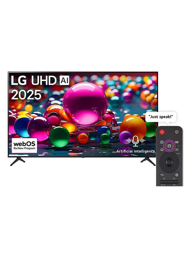 Compare 75 inch UHD AI UA85 4K Smart TV, 60Hz, AI Voice ID AI Search HDR10 Pro Home Hub, WebOS25, Model Year 2025  75UA85006LA Black at KSA Price