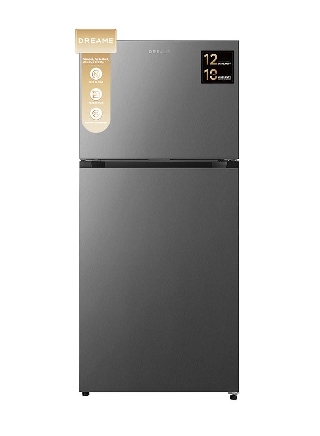 Compare 670 Gross & 515L Net Capacity Double Door Top Mount RefrigeratorFreezer, NoFrost, MultiAir Flow, Right open, Recessed Handle DRT670ASC Titanium Steel Silver at KSA Price