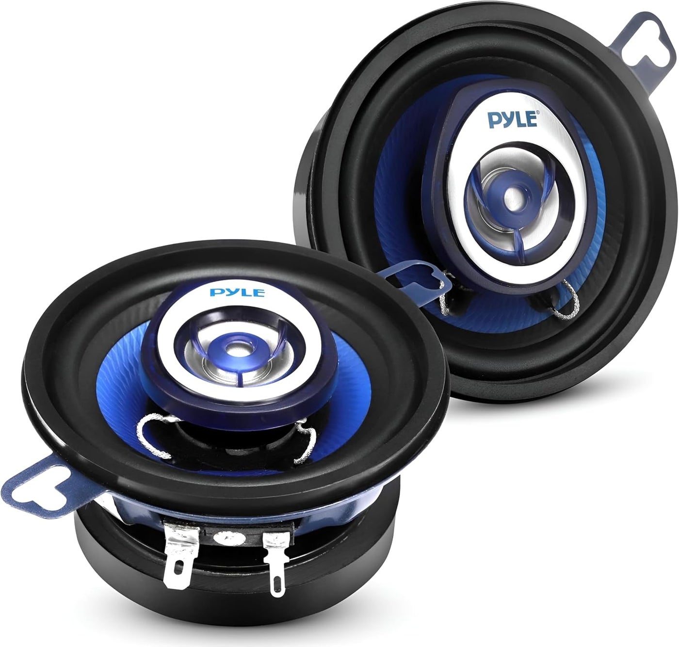 Compare Pyle 2Way Universal Car Stereo Speakers  120W 3.5 Inch Coaxial Loud Pro Audio Speaker PL32BL Pair at KSA Price