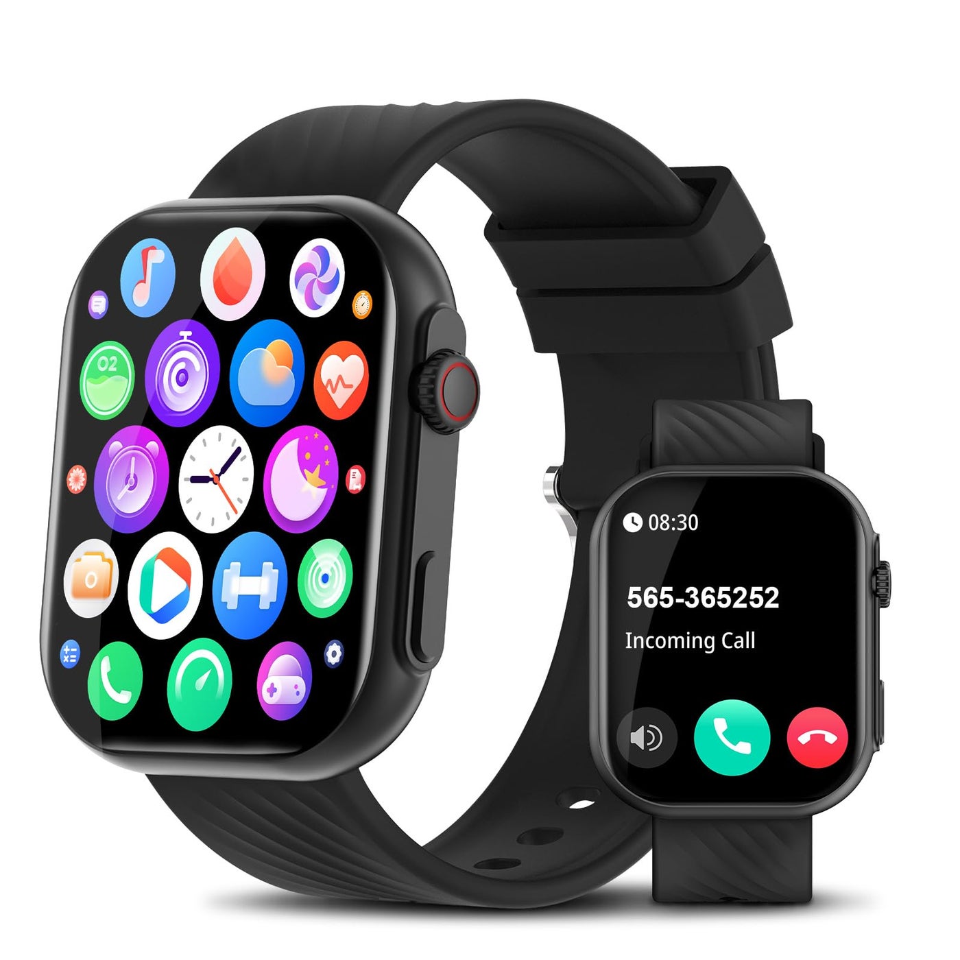 Compare PJYUBVOR Smart Watch for Men Women AnswerMake Calls, 2.0 Fitness Tracker with 100+ Sport Modes, Heart RateSleep Monitor, Pedometer, SpO2, IP68 Waterproof Smart Watch for Android iOS Phones at KSA Price