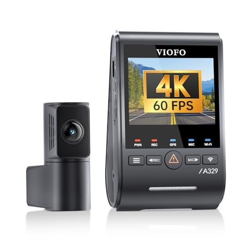 Compare VIOFO A329S 4K 60FPS Dash Cam Front and Rear 4K2K Dual Dash Camera for Cars Power Saving Parking Mode WiFi 6 App Control Dual STARVIS 2 Sensors Supports up to 4TB SSD at KSA Price