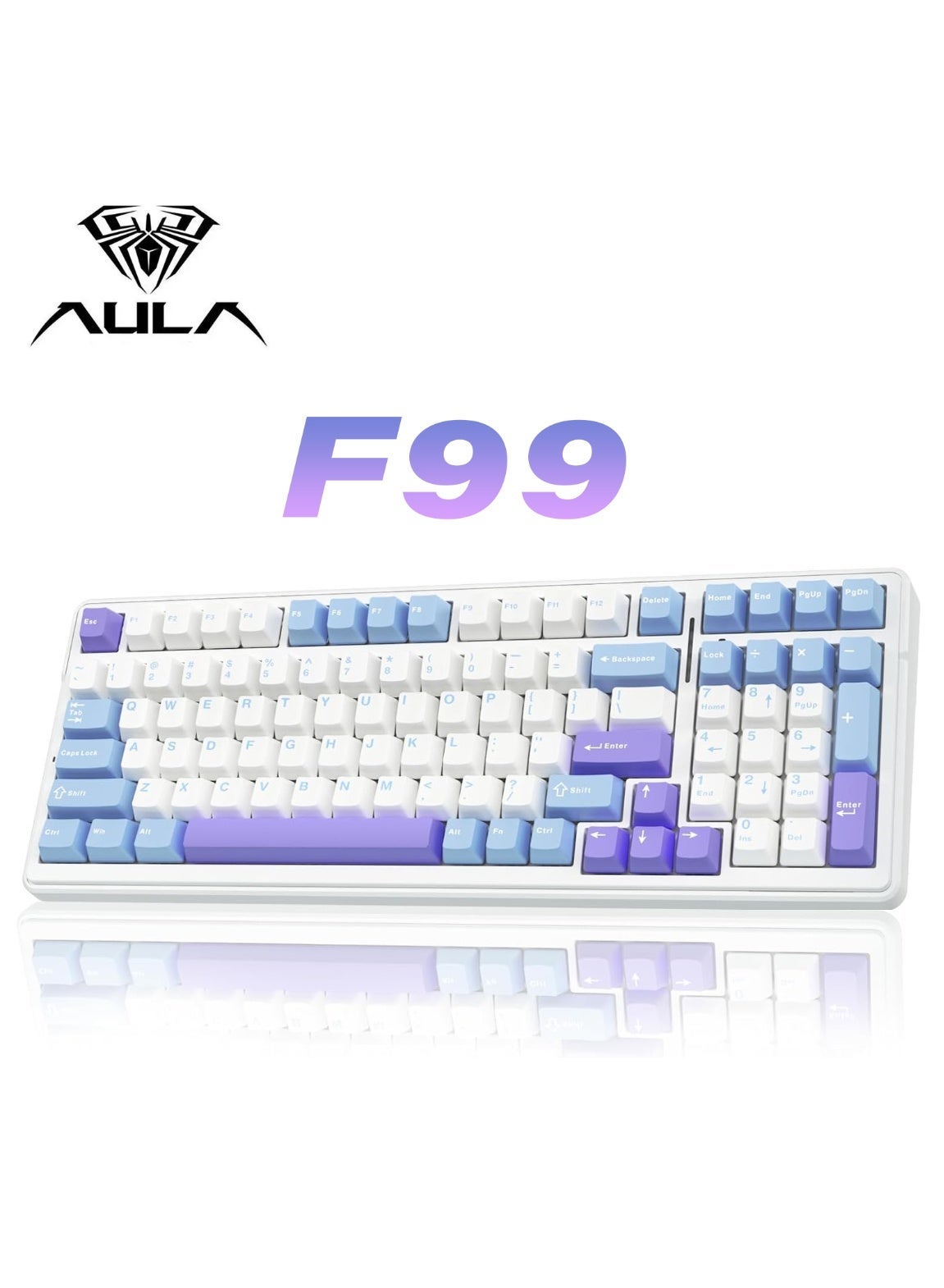 F99 RGB 3 Mode Wireless Mechanical Keyboard…