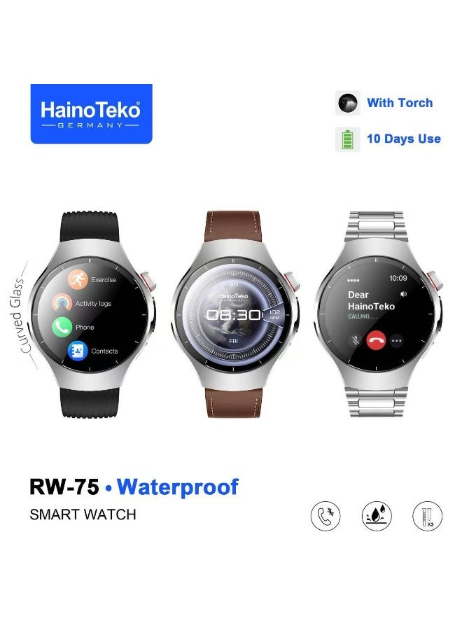 Haino Teko RW-75 Waterproof Smart Watch With Curved…