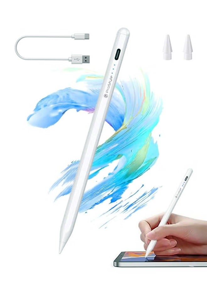Compare Universal Stylus Pen for Touchscreens Compatible with iOS Android iPad iPhone Samsung Phones Tablets Laptops Ideal for Drawing and Writing – White at KSA Price
