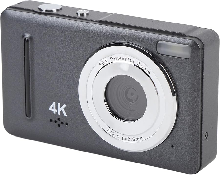Kids Digital Camera 4K 64MP 18x Zoom 2.4…