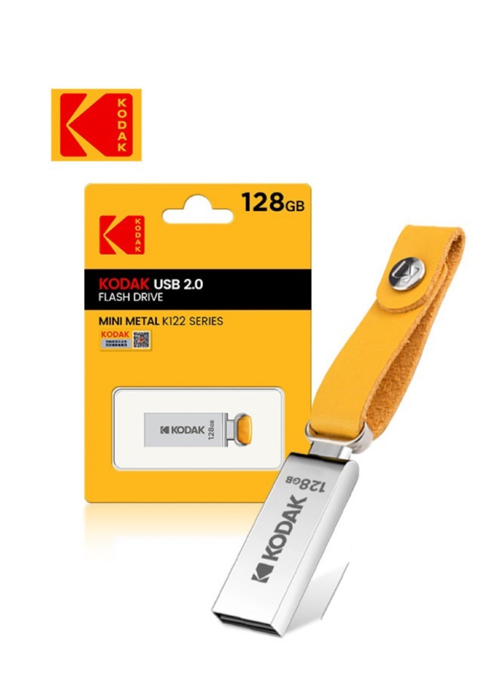 K122 USB 2.0 Metal Flash Drive, High-Speed Read/Write,…