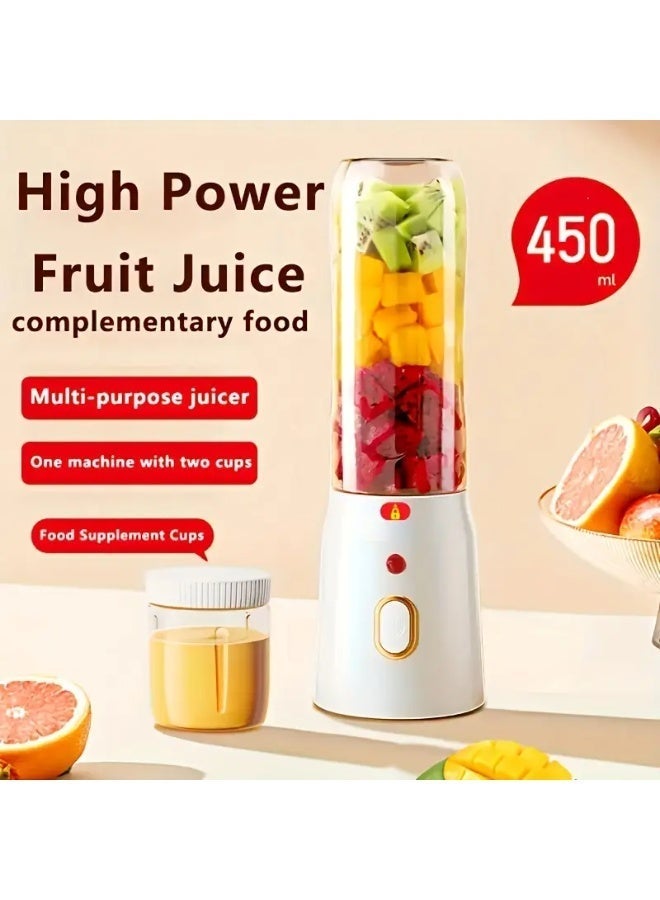 450ml Portable Blender, Portable and Rechargeable…