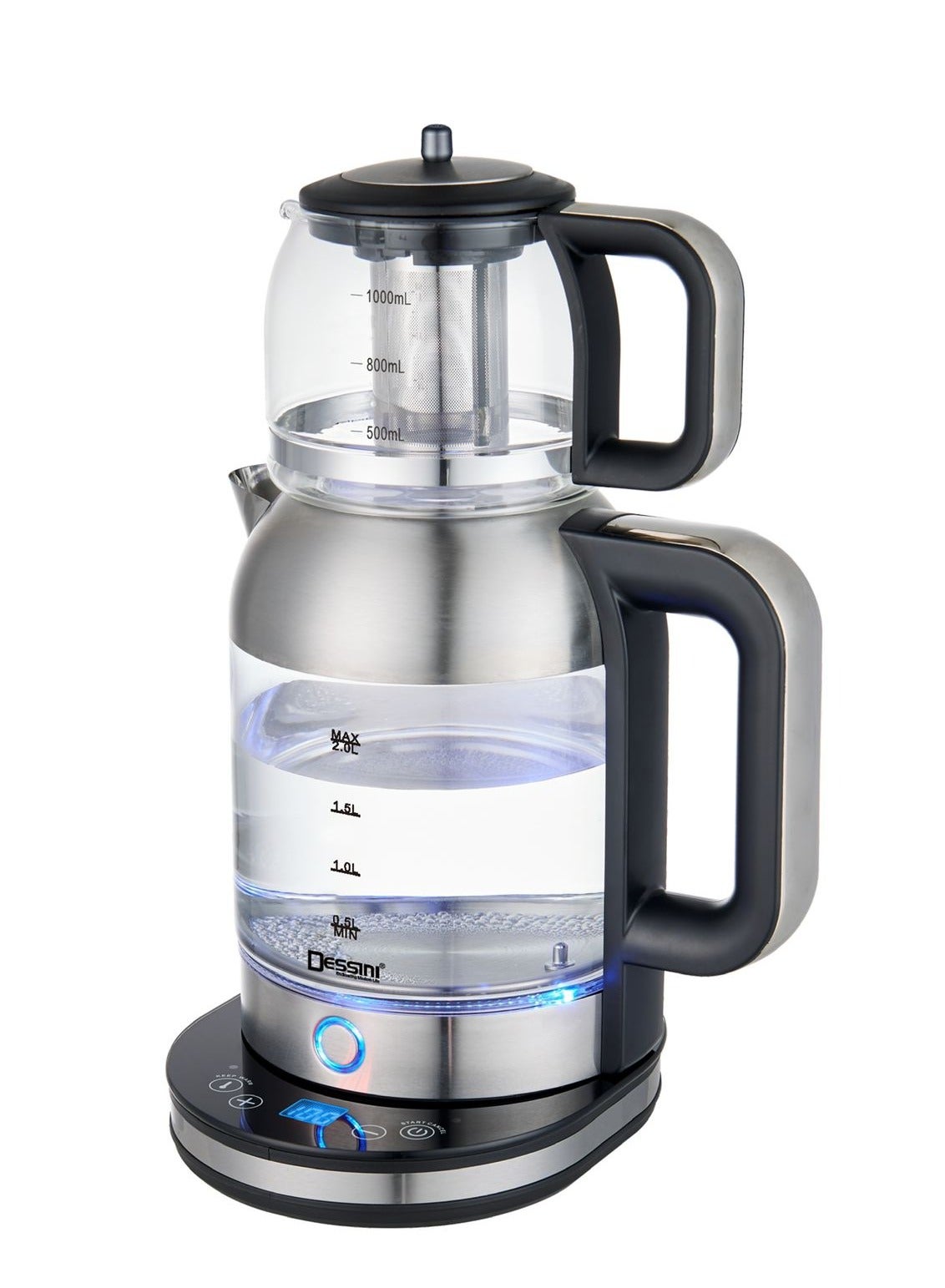Compare Electric Turkish Tea Maker With 2.0L Glass Water Kettle 1.0L Tea Pot 2000W Tea Maker 2200 SilverBlackClear at KSA Price