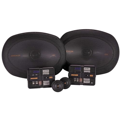 Compare KICKER 51KSS6904 Component Speaker System, 2Way Design, Two  6 x 9 Woofers, Two  1 Tweeters, Two  External 12dB Crossovers, 150 Watts RMS, 300 Watts Peak at KSA Price