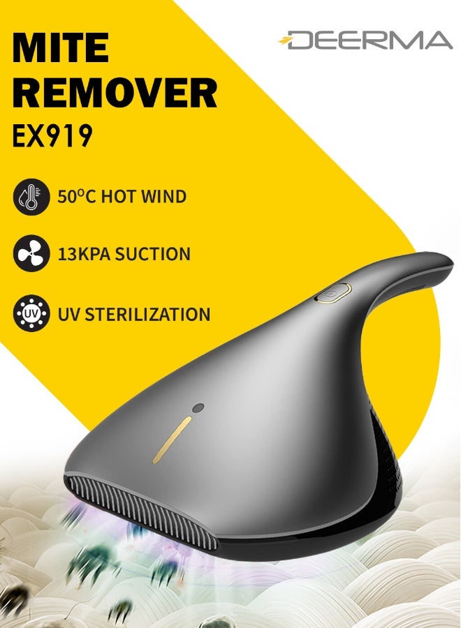 Compare Lightweight Dust Mite Vacuum Cleaner Powerful  Suction with HEPA Filter and UV Sterilization Vacuum Controller For Bed & Sofa EX919 Grey 0.2 L 450 W EX919 Grey at KSA Price