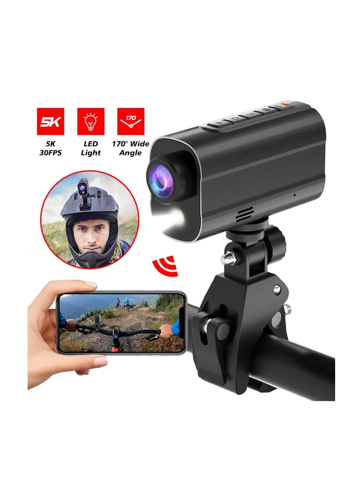 Compare 5K Anti Shake Action Camera for Bike & Helmet at KSA Price