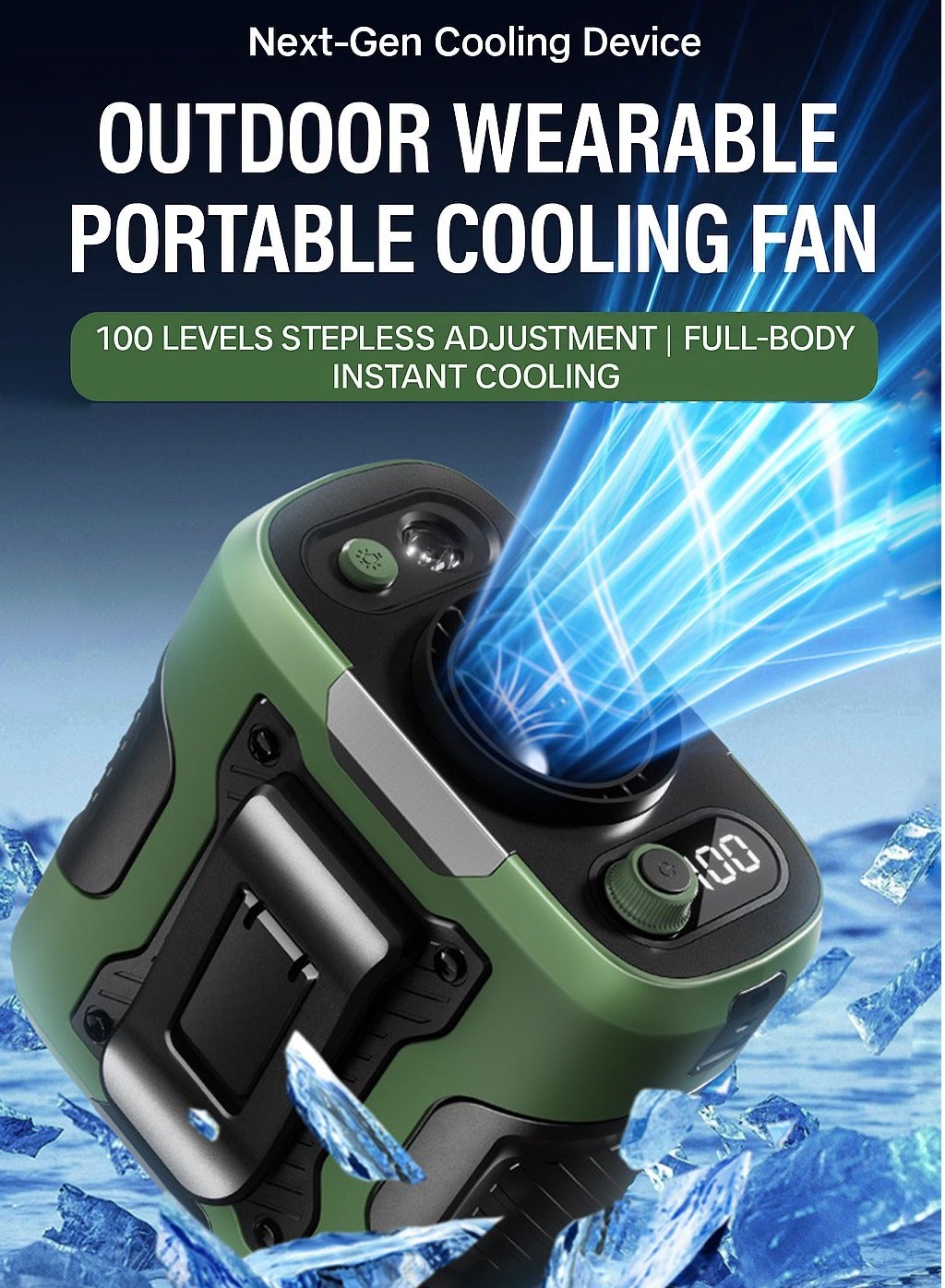 Upgrade Portable Waist Fan 6000mAh Body Wearable…