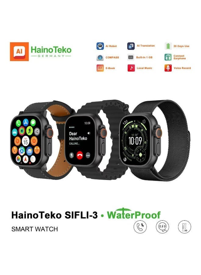 SIFLI-3 Waterproof Design Smart Watch with 2.02 Inch…