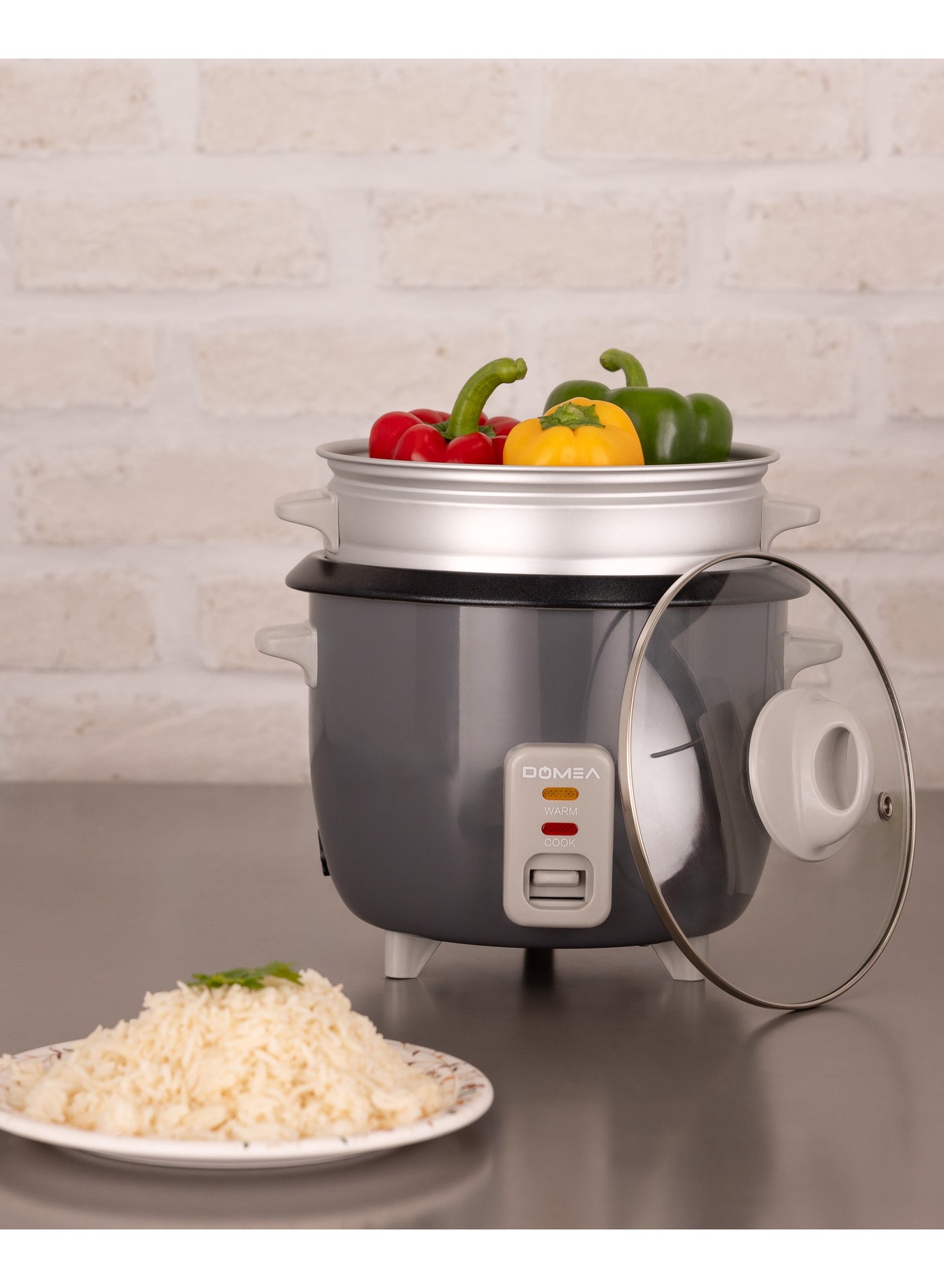 1L Electric Rice Cooker, 400W with Extendable Steamer…