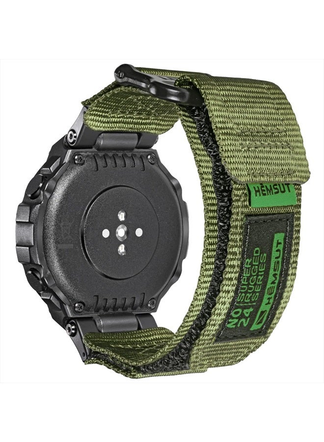 Compare Watch Bands Compatible with Huami Amazfit TRexTRex 2TRex Pro, Rugged Nylon Sports Strap With Woven Loop Design at KSA Price