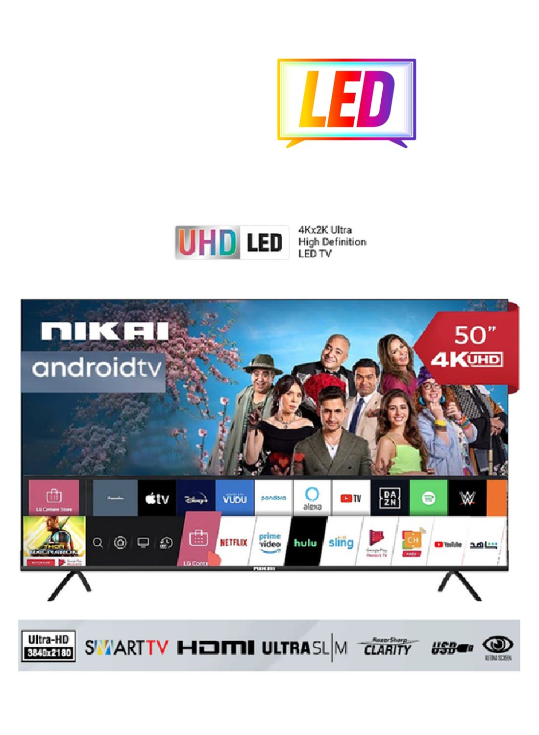 50 Inch 4K UHD Smart LED TV | Android…