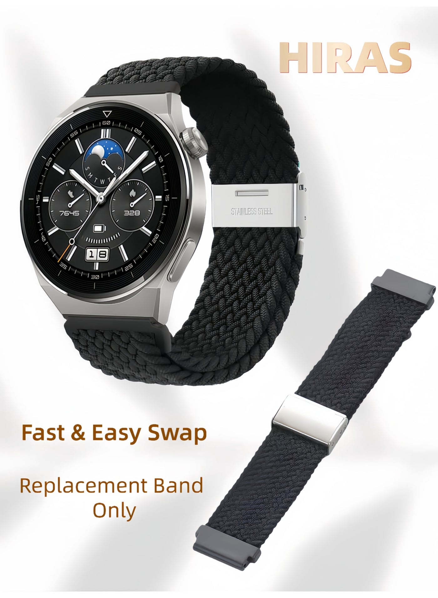 Adjustable & Breathable Woven Nylon Band | Compatible…