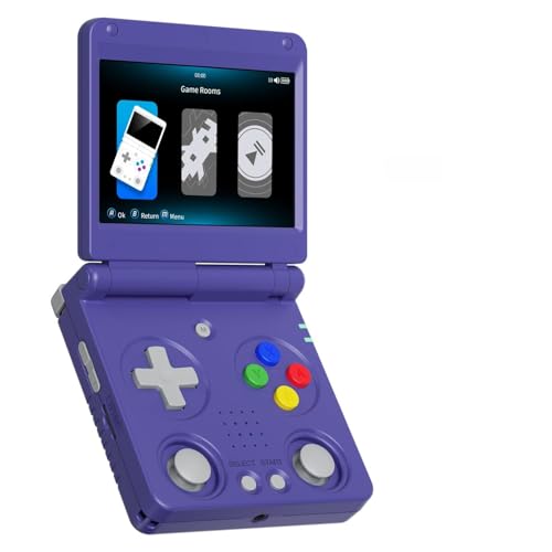 Compare RG34XXSP Retro Handheld Game Console RG34XX SP Retro Gaming Console with 64G Preloaded 5000 Games3300 mAh Battey Portable Pocket Arcade Support 30 Simulators 5G WiFi Bluetooth HD Indigo at KSA Price