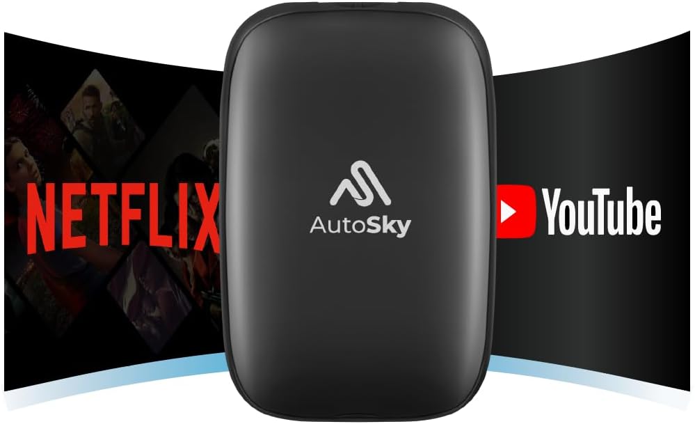 AutoSky Wireless CarPlay and Android Auto AI…