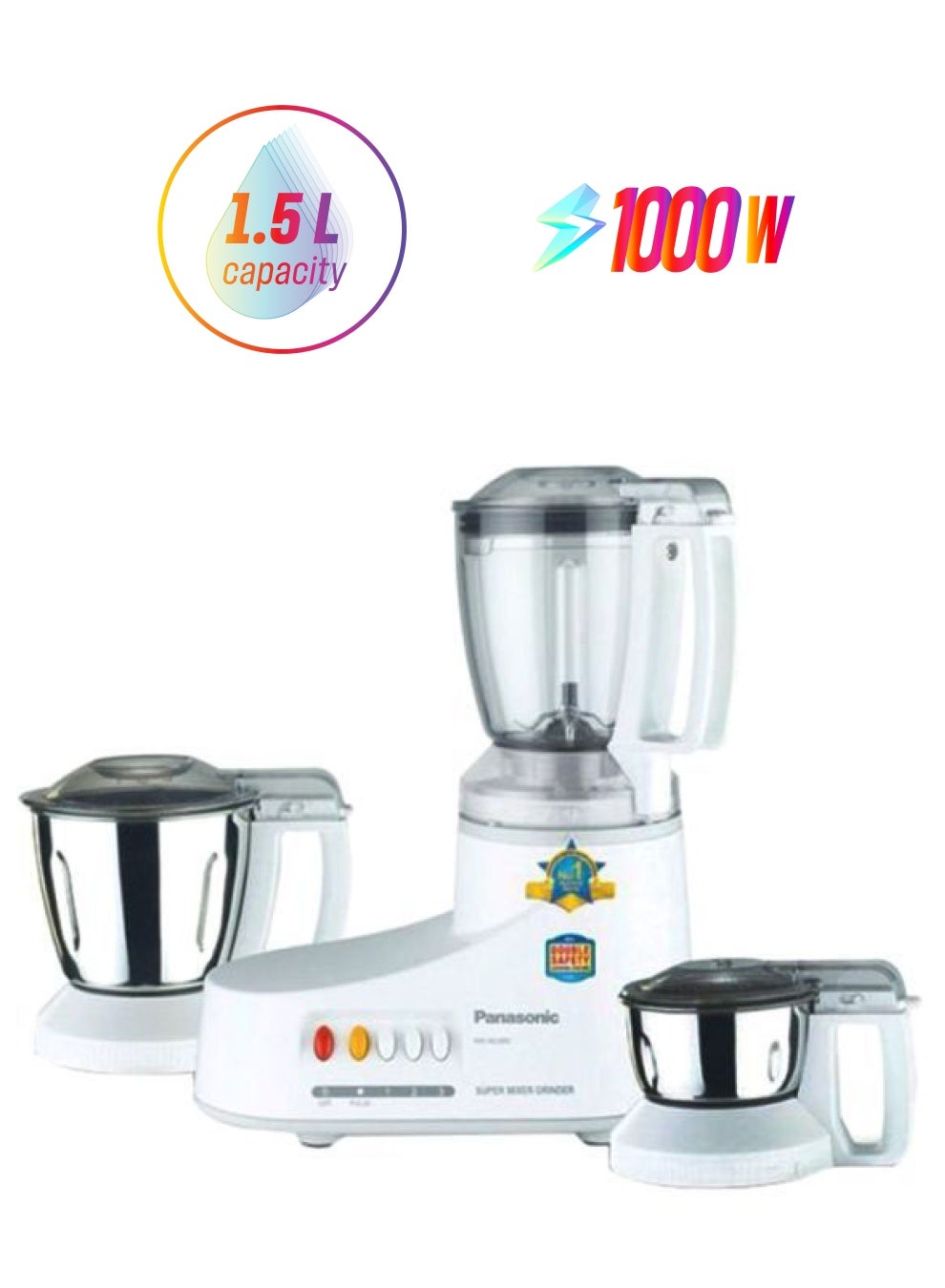 Compare Blender 1.5L 1000W 1.5 L 1000 W MXAC300 WhiteClearSilver at KSA Price