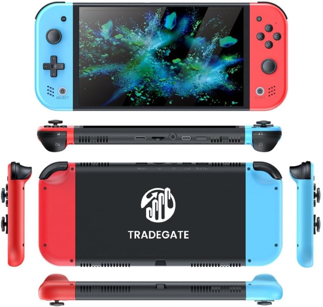 Compare Portable Game Console, 7inch IPS Display, 16GB Storage, EmuELEC System, TV Output Support at KSA Price