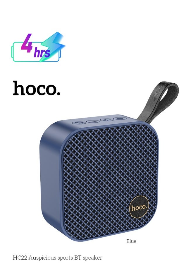 Compare HOCO HC22 Wireless Bluetooth Speaker High Quality Auspicious Outdoor Portable Mini Audio 1200mAh Speaker Cai De Som Support TF Card  FM  TWS at KSA Price