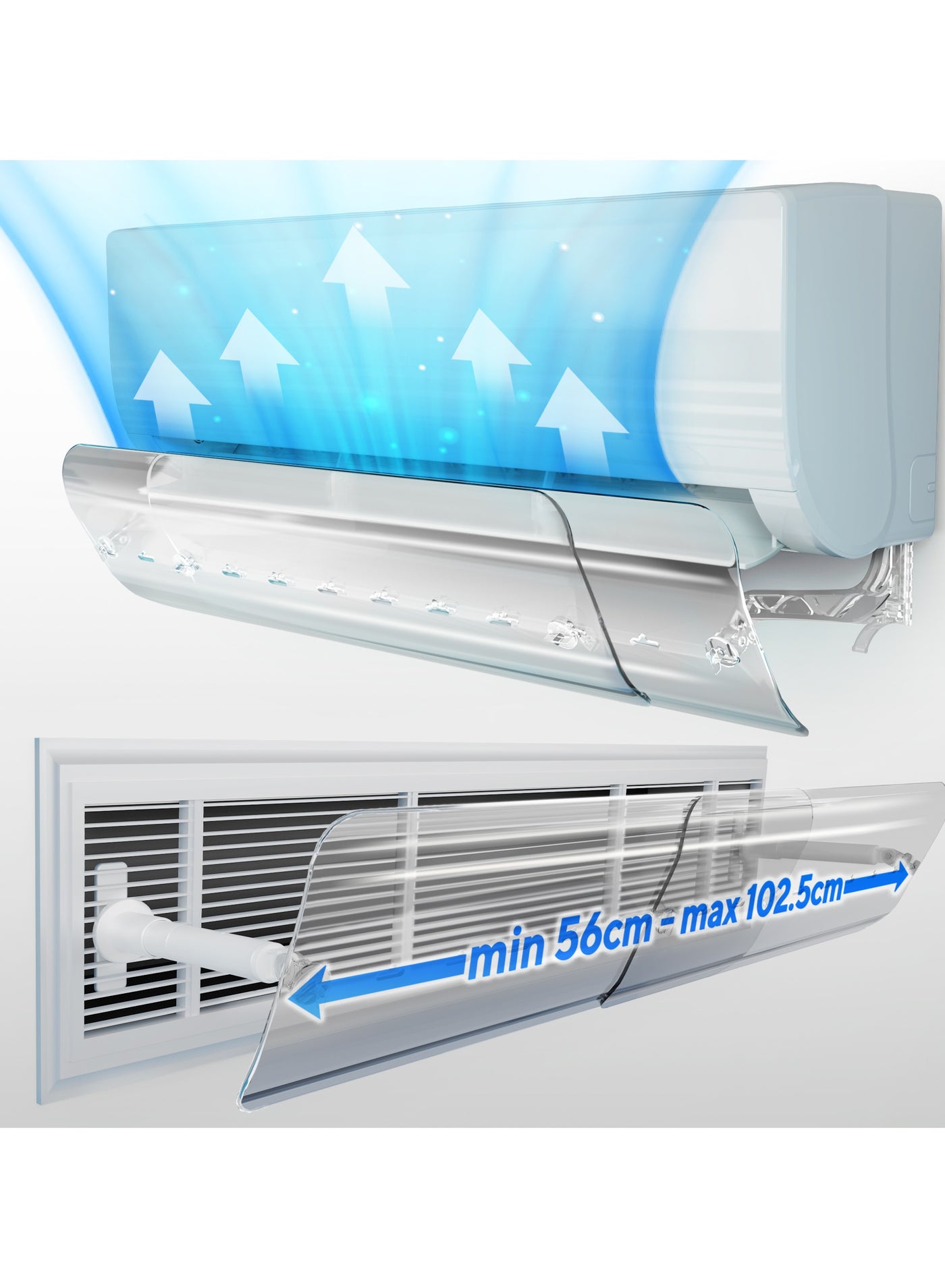 Split AC Deflector Central, AC Vent Deflector…