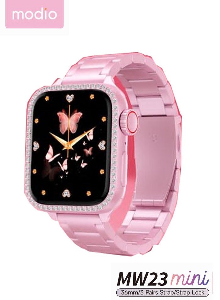 Modio MW23 Mini 36mm Smartwatch for Ladies – Elegant…