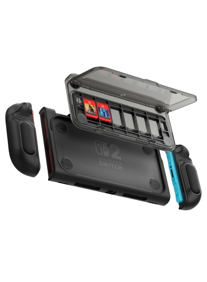 Compare Snap Switch Nintendo Switch 2 Case Detachable Game Card Holder Storage Stand Cover  Black at KSA Price