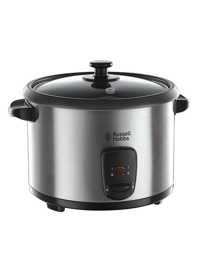 Compare Rice Cooker, 10 Cups Capacity, Keep Warm, Steaming Tray, Stainless Steel 1.8 L 700.0 W 19750JAS BlackSilver at KSA Price