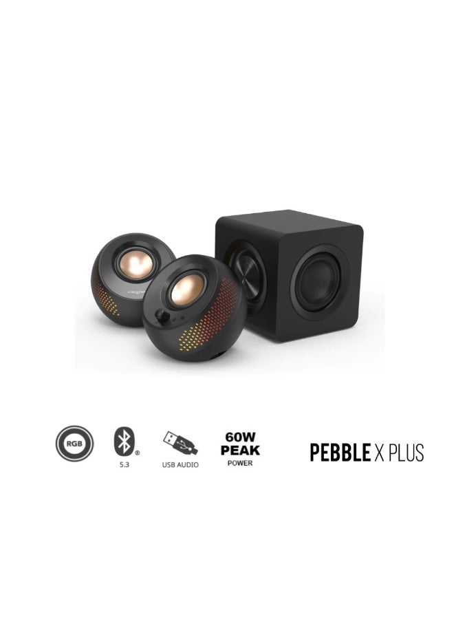 Creative Pebble X Plus Premium 2.1 USB-C Computer…