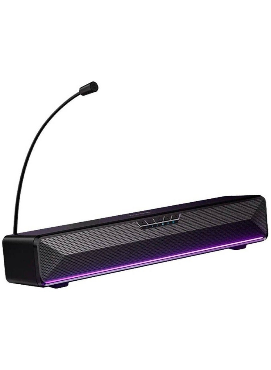 Compare G20 Bluetooth Speaker, 360° HD Enhanced Microphone, Stereo Sound + Bass Sound, RGB Lighting, TopSpeed Zero Sense Delay Technology, Up to 10M Wireless Connection, Black | MCG201 at KSA Price