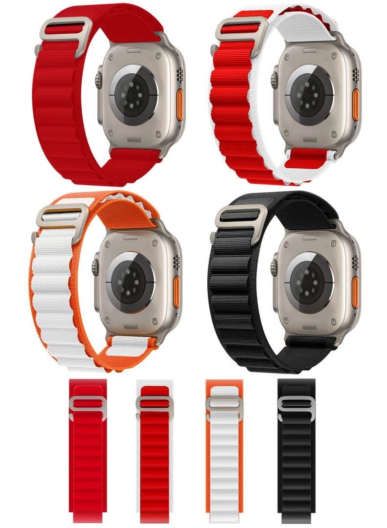 4 PACK Alpine Loop Band for Apple Watch 49mm…