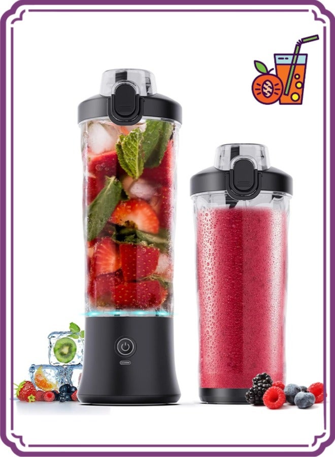 Portable Blender 600ML Electric Juicer Fruit Mixers…