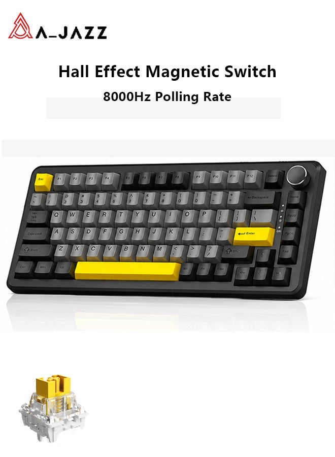 Compare AK820 Max 75% Hall Effect Magnetic Gaming Keyboard, Rapid Trigger, Adjustable Actuation 0.13.4mm, 8K Polling Rate, RGB Backlit, Wired USBC at KSA Price