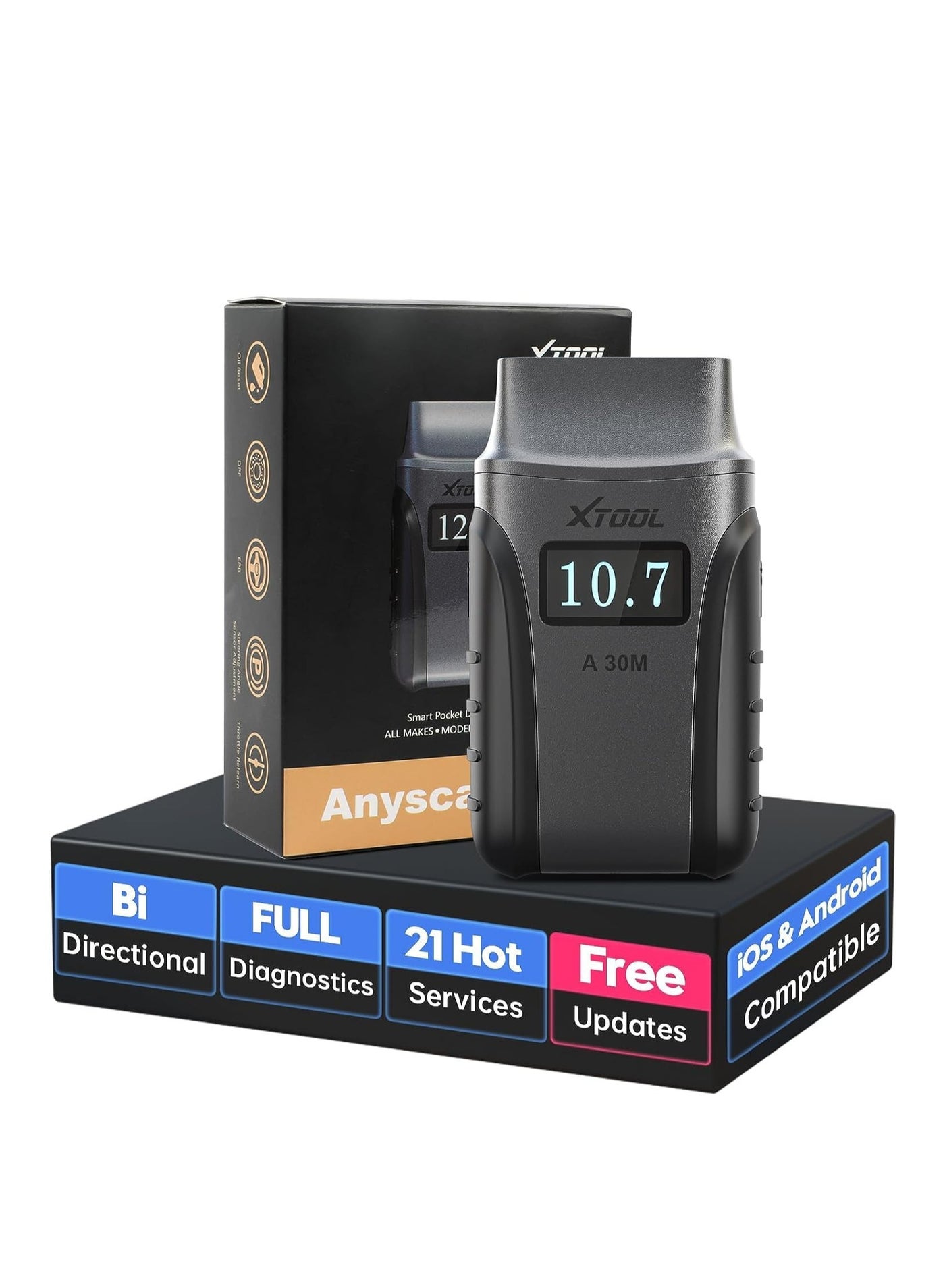 XTOOL A30M OBD2 Scanner BT, Wireless OBD2 Code…