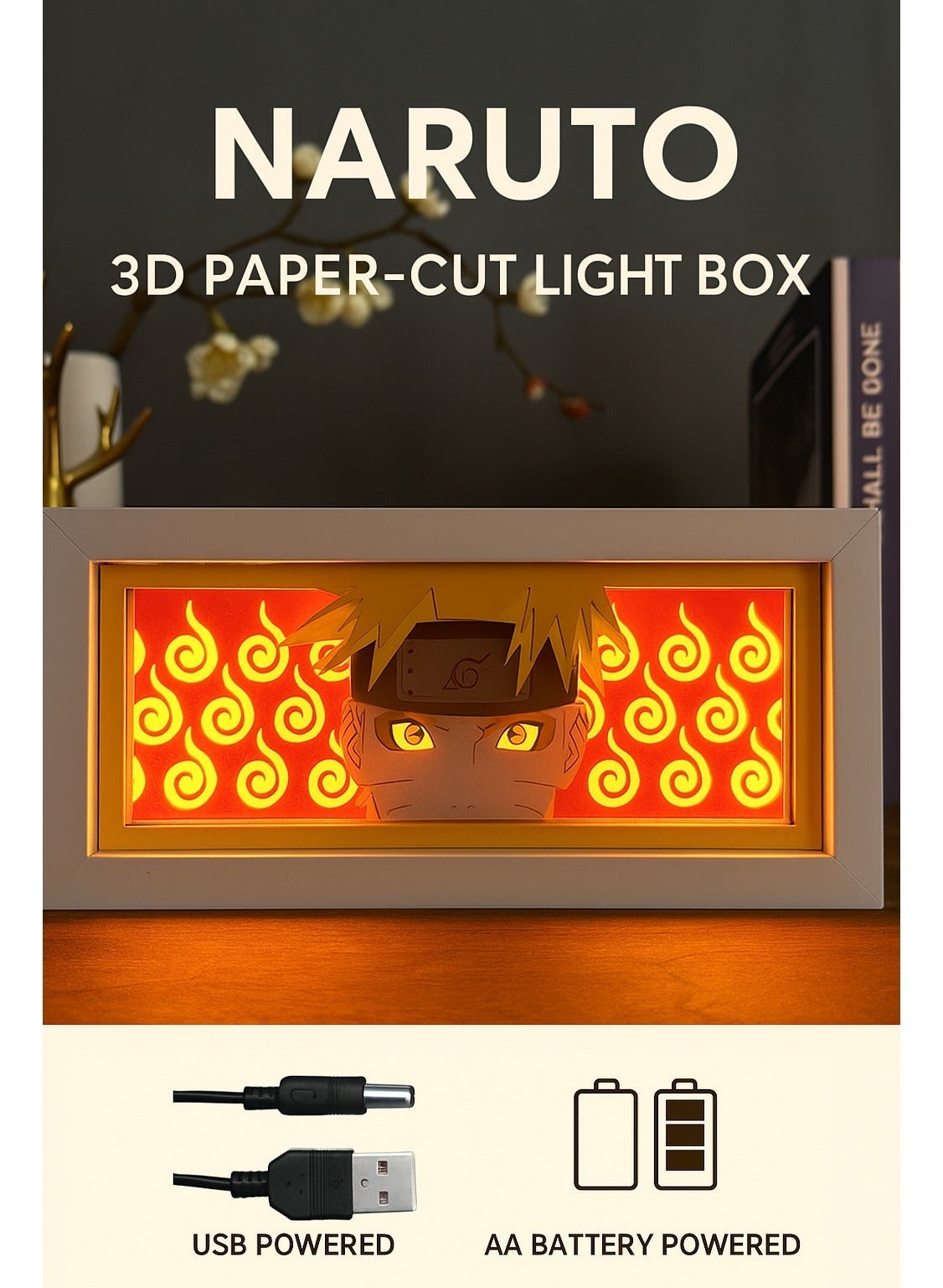 Compare Naruto 3D PaperCut Light Box LED Shadow Night Lamp – Wood & Acrylic Anime Decorative Lamp for Bedroom, Desk, and Gifts at KSA Price